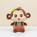 Coco Monkey - Monkey Plush - Cream Background