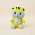 Lemon Pop - Yellow Tiger Plush - Cream Background