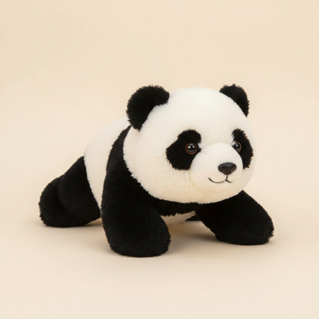 Panda Paws - Panda Plush - Cream Background